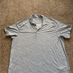 Abercrombie & Fitch Light Blue Micro-Pattern Polo